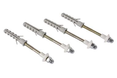Comprar SET 4 PCS PARA SANITARIO WC 6x80 ACERO COF-07600101 en Ferretería el Clavo.