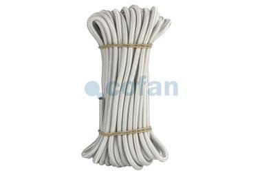 Comprar MADEJA CUERDA ELÁSTICA 6MM 10M BLANCO COF-08101077B en Ferretería el Clavo.