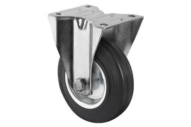 Comprar RUEDA GOMA/METAL FIJA Ø80X27MM COF-09403511 en Ferretería el Clavo.