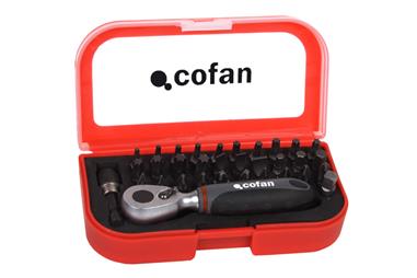 Comprar SET MINI CARRACA 1/4 CON PUNTAS (33 pcs.) COF-14009021 en Ferretería el Clavo.