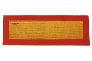 Comprar PLACA V-6 PARA VEHICULOS LARGOS 565X200mm COF-199009 en Ferretería el Clavo.