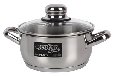 Comprar CACEROLA INOX INDUC. MOD. POLENTA T/ VIDRIO Ø240 MM COF-41001506 en Ferretería el Clavo.