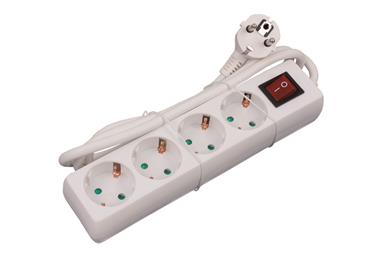 Comprar BASE MÚLTIPLE 4T. 1,4M CABLE C/INT. (16A-250V) COF-51001004 en Ferretería el Clavo.