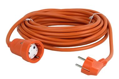 Comprar PROLONGADOR BIPOLAR CON T/T LATERAL 16A250V CABLE 25M NARANJA COF-51001009 en Ferretería el Clavo.