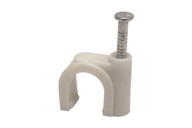 Comprar GRAPA PLASTICA CABLE REDONDO 8MM (Envase de 100) COF-51001096 en Ferretería el Clavo.