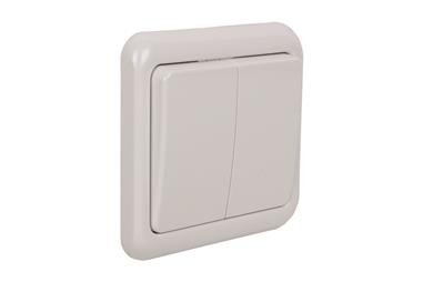Comprar DOBLE INTERRUPTOR-CONMUTADOR EMPOTRAR MOD.PACIFIC (BL) COF-51001205 en Ferretería el Clavo.