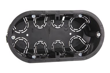 Comprar CAJA DOBLE EMPOTRAR MECANISMOS 140X68X46 4 ENTRADAS TUBO (Envase de 10) COF-51001275 en Ferretería el Clavo.