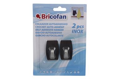 Comprar 2 UDS COLGADOR AUTOADHESIVO ACERO INOX COF-61001391A en Ferretería el Clavo.