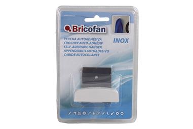 Comprar 1 UD PERCHA AUTOADHESIVA GRANDE INOX/BLANCA COF-61001395A en Ferretería el Clavo.