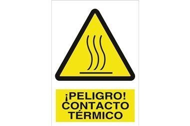 Comprar SEÑAL POLIESTIRENO 420X297MM. ¡Peligro! contacto térmico COF-A32PL420297 en Ferretería el Clavo.