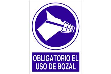 Comprar SEÑAL POLIESTIRENO 210X148MM Obligatorio el uso de bozal COF-O51PL210148 en Ferretería el Clavo.