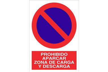Comprar SEÑAL POLIESTIRENO 420X297MM. Prohibido aparcar zona carga y descarga COF-P75PL420297 en Ferretería el Clavo.
