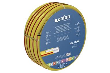 Comprar MANGUERA PVC MOD. STORM 3C TRENZADA Ø15X15 m COF-90014310 en Ferretería el Clavo.