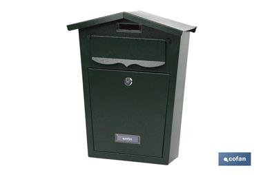 Comprar BUZÓN CORREO EXTERIOR NEGRO MOD.GARDEN 360x290x105mm COF-41007102N en Ferretería el Clavo.