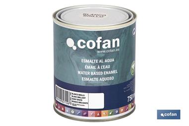 Comprar ESMALTE AL AGUA (750 ML) BLANCO MATE COF-15001303 en Ferretería el Clavo.